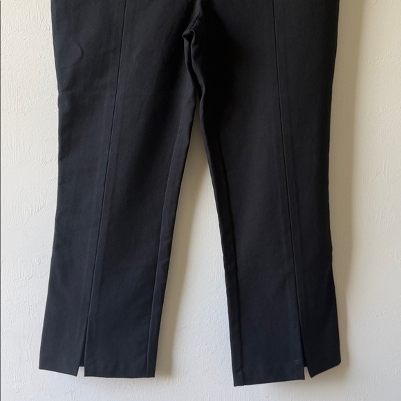 DEREK LAM 10 CROSBY Front Slit Crop Pants Black Size 6 Women’s - Picture 7 of 16
